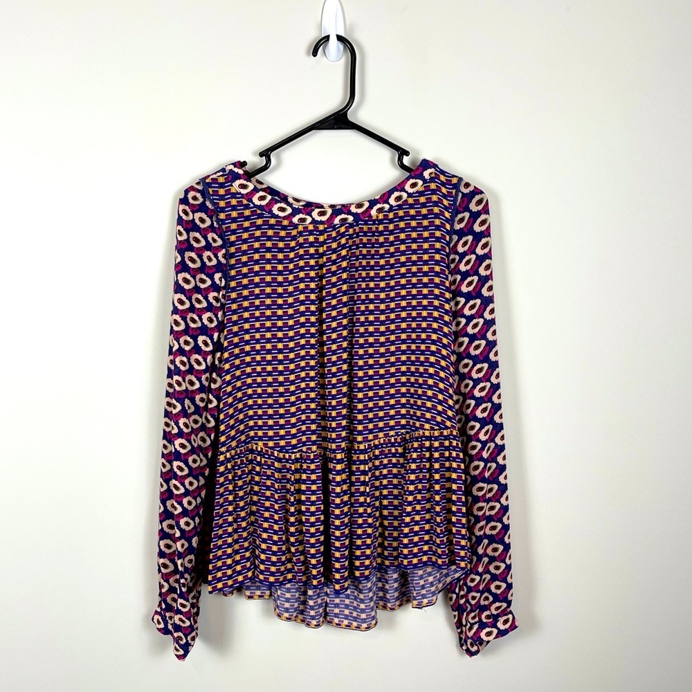 Maeve by Anthropologie Patterned Blouse